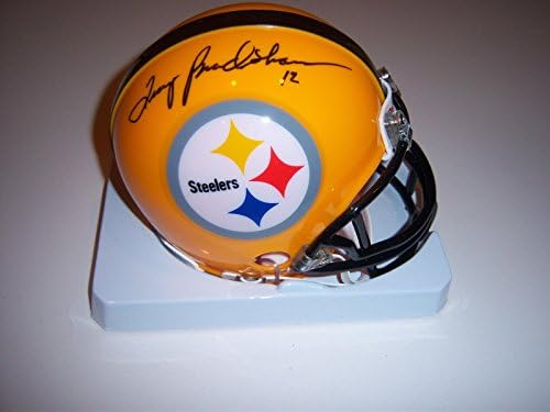 Terry Bradshaw Steelers Lbsports / coa a semnat mini cască-mini căști NFL cu autograf