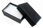 25 de bucăți ambalare bumbac umplut cu hârtie neagră din carton de bijuterii și cutii de vânzare cu amănuntul 3 x 2 x 1 inch #32 Dimensiune de R J