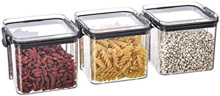 NA Sigilat Oală bucătărie uz casnic cereale cutie de depozitare din Plastic Transparent alimente poate gustare Rezervor de stocare Singleblack700ml