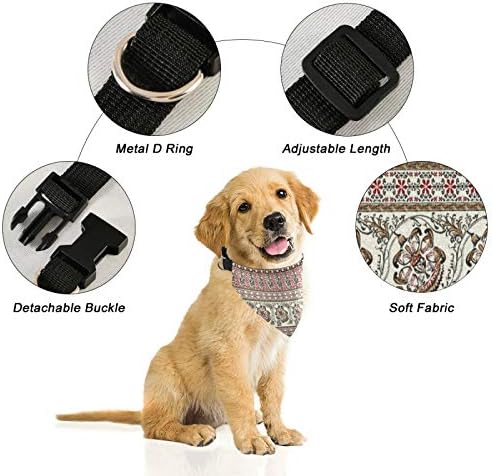 Câine bandana boho paisley model guler de câine triunghi eșarfă de câine reglabilă pentru câini reglabili pentru cățeluși mici