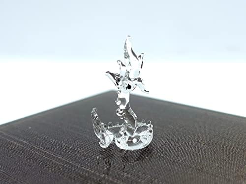 Sansukjai rar naka minuscule micro cristal figurine suflate manual arta de sticlă norocoasă cadou colecție decor pentru casă