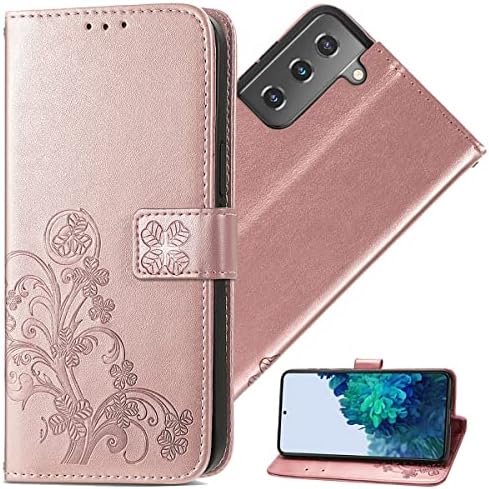 Monwutong portofel telefon caz pentru Samsung Galaxy S22, PU + TPU piele Flip Kickstand caz cu incuietoare magnetice și numerar