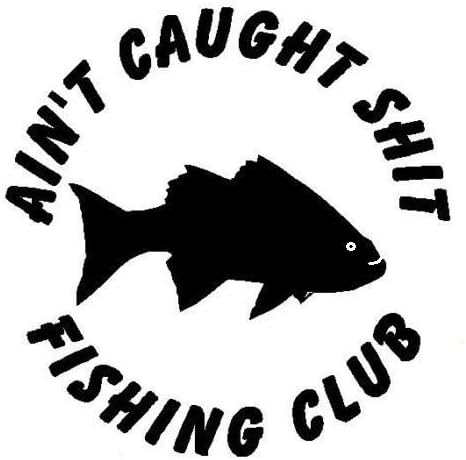 Crawford Graphix Pescuit Club Pește Amuzant Masina Barca Vânătoare Pescuit Autocolant Decal