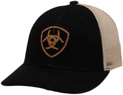 Capul logo -ului shield din denim negru pentru bărbați