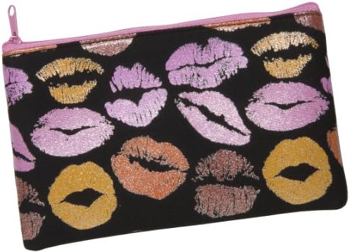 Tiger Glitter Lips Hot Case Pencil! Sărutările fetelor negre + roz machie geantă