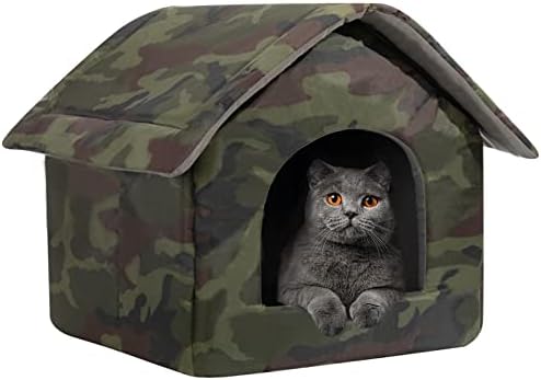 Hollypet casă pentru animale de companie cu depozitare, Cameră dublă pentru câini cu acoperiș Pat pentru pisici lăzi pentru
