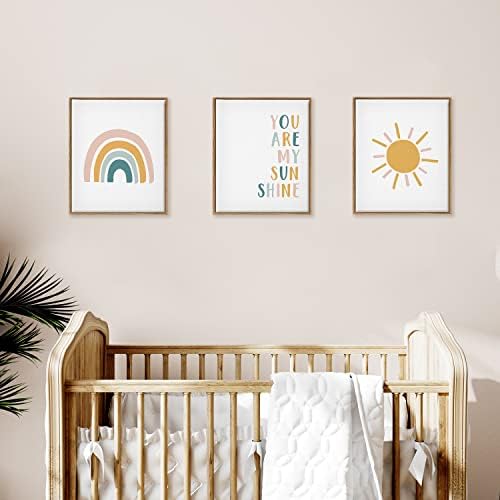 Canvas Art Art Print for Nursery Kids Room - You Are My Sunshine - Galerie Wrap Montessori Artă gata de agățat