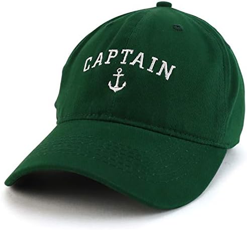 Magazin De Îmbrăcăminte La Modă Captain Anchor Coroană Moale Brodată Șapcă Din Bumbac Periat