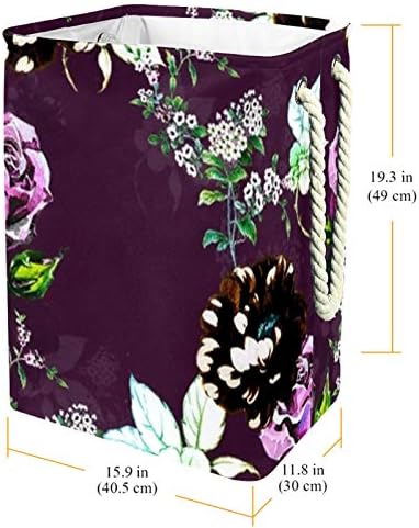 Inhomer Flower Competition 300d Oxford PVC haine impermeabile împiedică coș mare de rufe pentru pături jucării de îmbrăcăminte