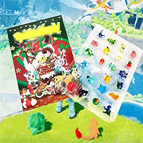 Calendar de Advent 2022 Crăciun, 24PC Anime Figures Advent Calendar Countdown, jucării pentru Copii, Băieți și fete