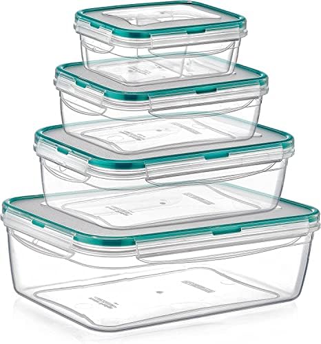 Set de containere pentru depozitarea alimentelor, recipient etanș din Plastic pentru cămară și organizare bucătărie, fără BPA,