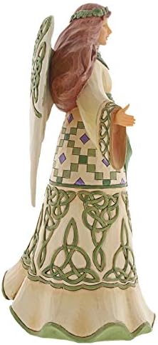 ENESCO - 6003627 Jim Shore Heartwood Creek Angel Irish Irish in Celtic Rochie Figurină, 9,6 inci, multicolor
