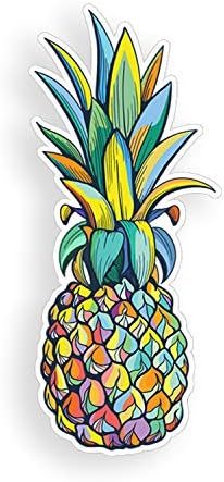 Autocolant colorat cu ananas colorat cu mai multe culori, geam de bara de protecție personalizat complet imprimat de vinil