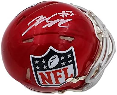 Zamir White a semnat NFL Speed Flash NFL mini cască-mini căști de colegiu autografate