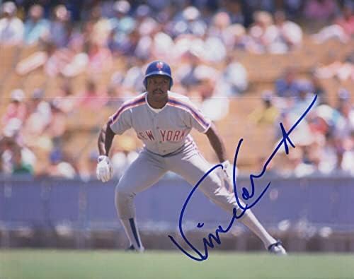 Vince Coleman New York Mets semnat autografat 8x10 Foto w/COA - Fotografii MLB autografate