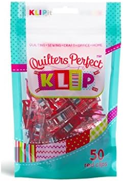Klipit Red Quilters Perfect Klip 50pc