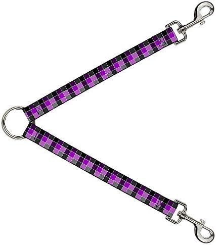 Câine Lesa Splitter Checker Mozaic Violet 1 Picior Lung 1 Inch Larg