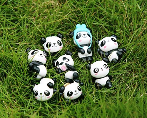 Combinație de desene animate Pushpin 8 PC -uri drăguțe Panda Panda pentru perete de caracteristici, tablă albă, plută, perete