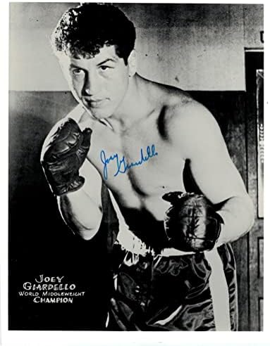 Joey Giardello Boxing Autographed 8x10 foto autografat - Fotografii cu box autografat