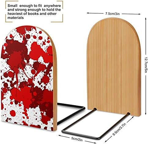 Scary Blood Spot Book se termină pentru rafturi suport pentru cărți din lemn pentru cărți grele separator Modern decorativ