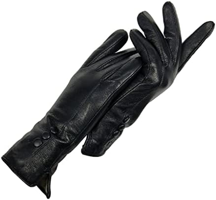n / A mănuși pentru femei mănuși din piele de iarnă pentru femei moi pentru femei căptușeală caldă trei mănuși cu cataramă