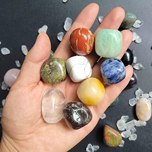 Rocktone 21 de tipuri de pietre cu pietre lustruite cu cristale de energie lustruită Rock and mineral Collections Specimens