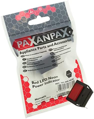 Paxanpax roșu LED Neon putere Indicator luminos pentru Numatic Henry, Hetty, Harry, James