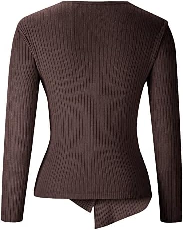 Femei Tricotate Tricotate Topuri 2022 Pulovere solide clasice pulovere pulovere cu mânecă lungă Crewneck Jumper Tops Panouri calde