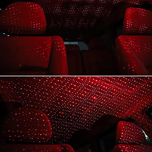 Niaviben condus de lumină de noapte de lumină de noapte USB Mini auto interior acoperiș Stele proiecție plafon lumină atmosferă