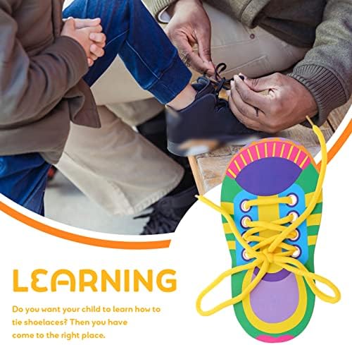 Cărți de dantelă Stobok Shoelace Fileting Jucării didactice, 5 seturi Copii învață să lege pantofi pentru jucării Pantofi de
