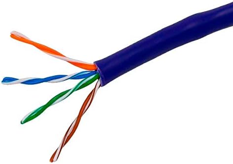 Cablu monoprice Cat5e Ethernet Bulk - Cord de rețea Internet - Solid, 350MHz, UTP, CMR, Riser Evaluat, Pure Bare Copper Wire,