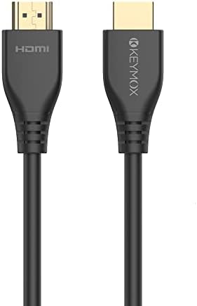 8k cablu HDMI 3ft Keymox HDMI 2.1 cablu, 48gbps Ultra HD de mare viteză, Suport 4K@120Hz & 8k@60Hz,HDR dinamic, eARC/Ethernet,compatibil