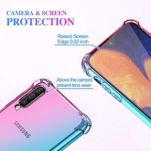 Carcasă Ueheird Galaxy A50, Galaxy Galaxy Galaxy A50 Carcasă Slim Anti zgârieturi Flexibile TPU Cover Colțuri armate Colțuri