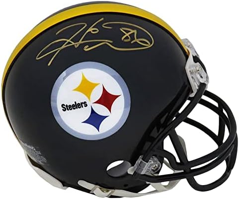 Hines Ward a semnat mini cască Pittsburgh Steelers Riddell-mini căști NFL cu autograf