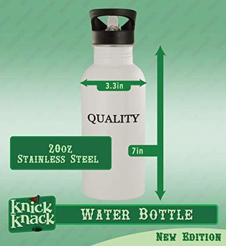 Cadouri Knick Knack Humorism - Sticlă de apă din oțel inoxidabil 20oz, argint