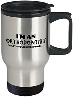 Cana de călătorie de cafea ortodontistă cea mai bună dentist unic unic persoană ceașcă de ceai ideea perfectă pentru bărbați