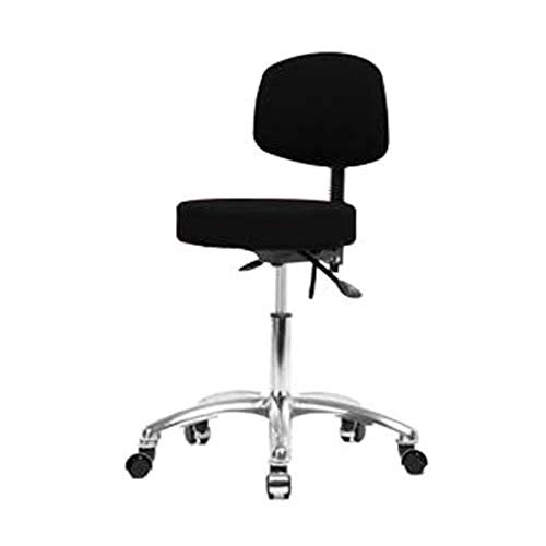 Thomas ECOM FDHST-CR-T1-RG-F43 scaun înălțime birou din material textil cu spate și bază cromată și alunecări, cu înclinare,