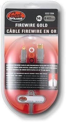 Geek Squad Firewire Gold 14 '6-4 Pin Broches Cablu