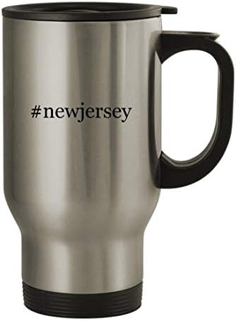 Cadouri Knick Knack Newjersey - 14oz din oțel inoxidabil hashtag cana de cafea, argint