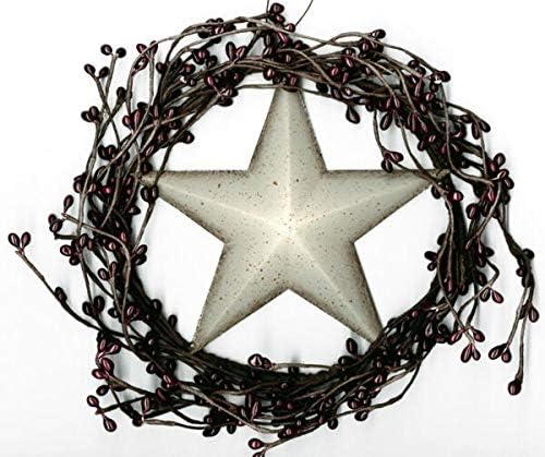 Semne consumabile pentru metal alb de 5,5 stele primitive pentru ornamente de perete Stele decorați semnul rustic.
