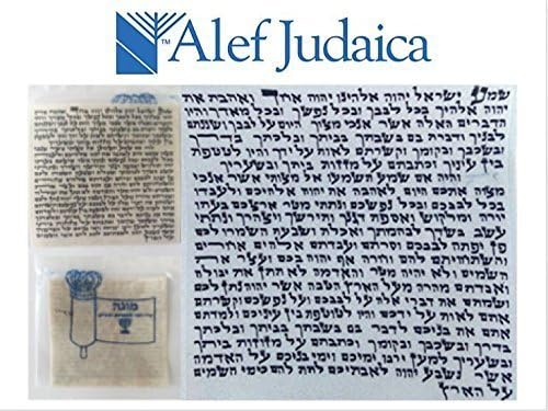 Alef Judaica Premier Quality Kosher Mehadrin Mezuzah Scroll Parchment Klaff - 2,5 x 2,5 inci