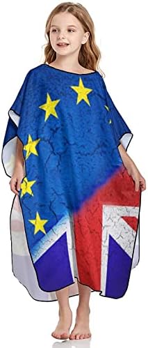 WEEDKEYCAT Albastru Uniunea Europeană Steagul UE grunge perete rupt jumătate steagul Marii Britanii prosop cu glugă pentru