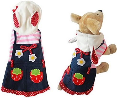 Smalllee_Lucky_store XY000232-XL Dog Small Cat Cat Bunny Bunny Costum Costum, roz, X-Large