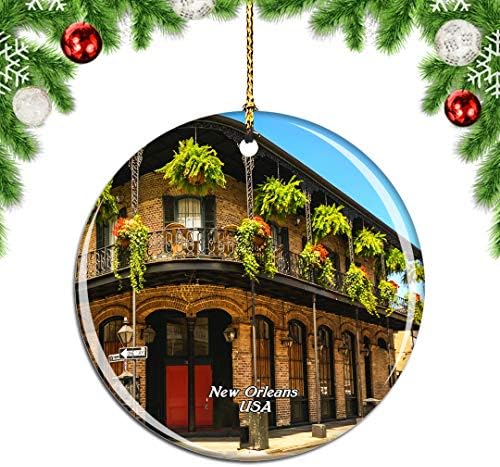 Weekino USA America French French New Orleans de Crăciun ornament de copac de Crăciun decorare agățată pandantiv decor oraș