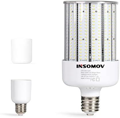 INSOMOV 120w LED porumb bec, E26 / E39 Mogul base bec, 16, 000 LM,5000k Lumina zilei, LED bec de înlocuire 600W HID / CFL /