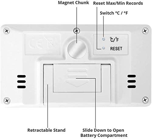 Termometru Digital Termometru de interior afișaj higrometru cu MAX / MIN același timp Monitor de temperatură a camerei Indicator
