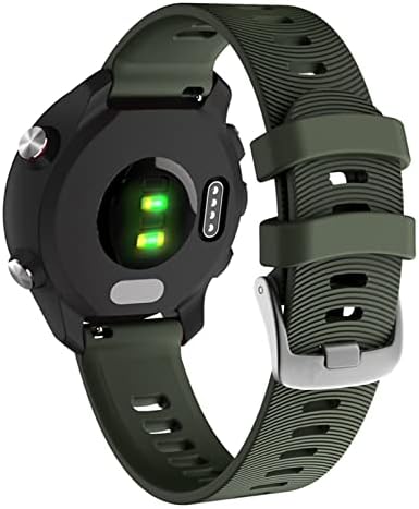 Cysue 20mm Sport Silicon Watchband Banda pentru Garmin Forerunner 245 245m 645 Vivoactive 3 Vivomove HR Brățară inteligentă