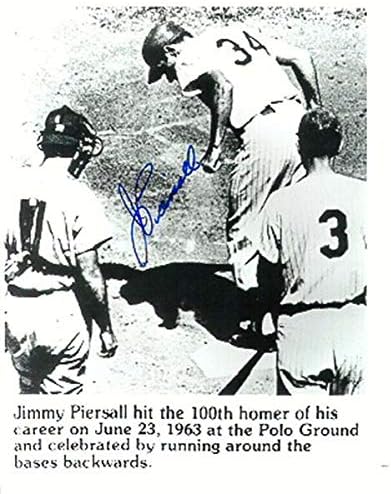 Jimmy Piersall Autografat Red Sox 8x10 - B&W