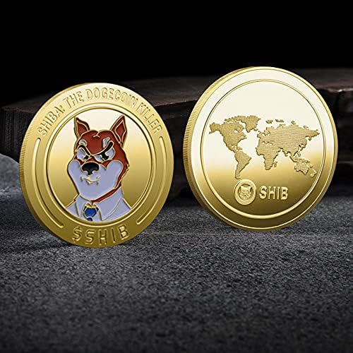 1 oz dogecoin dogecoin monedă comemorativă dogecoin placat cu aur 2021 Ediție limitată monedă de colecție cu caz de protecție
