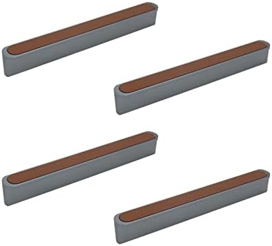 Pachet dnyta de 4 stil modern trage maro de 5 gaură pentru gaură din piele sertar metal manevre din dulap dulapuri pentru dulapuri pentru dulapuri